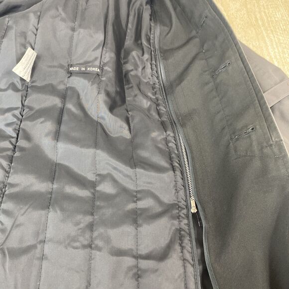 Vintage CLIPPER MIST Men's Size 38 Reg Gray Trench Over Coat w/ Zip-Out Liner - Picture 11 of 16